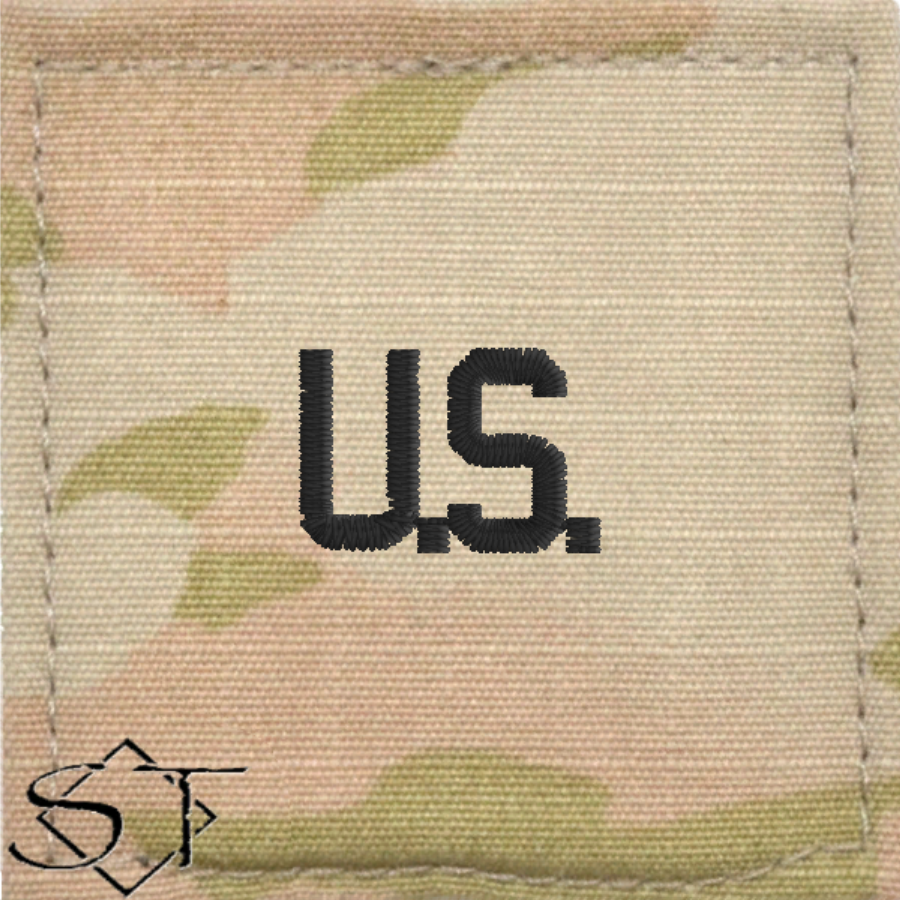Army Rank Insignia-U.S. Letters Velcro - Click Image to Close
